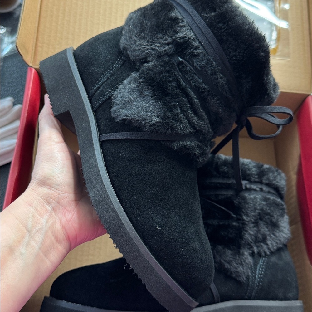 Style & Co. Womens Zijune Leather Lace-up Winter Boots - Picture 7 of 9